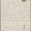Clemens, Olivia Langdon, ALS to Mrs Gerhardt. Aug. 7, 1881.