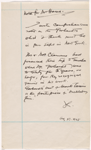 Clemens, Olivia Langdon, ALS to Mrs Gerhardt. Aug. 7, 1881.