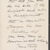 Clemens, Olivia Langdon, ALS to Will M. Clemens. Feb. 16, 1902.