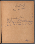 Notebook containing blocking, choreographic, costume, and prop notes for The Hermits in Paris / music: John S. Zamecnik and Milton Lusk; libretto: C.V. Kerr; lyrics: R.H. Burnside