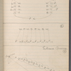 Notebook containing blocking, choreographic, costume, and prop notes for The Hermits in Paris / music: John S. Zamecnik and Milton Lusk; libretto: C.V. Kerr; lyrics: R.H. Burnside