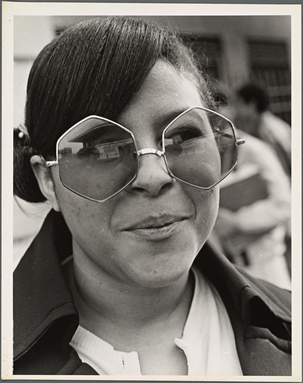 Teenage girl in sunglasses