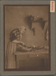 Woman in kitchen, Massachusetts