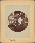 Women posing with fans