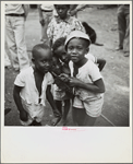 Children of Negro sugar workers near Ponce. Puerto Rico.