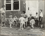 Poor children playing on sidewalk, Georgetown, Washington, D.C