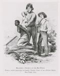 Slave traders branding an African woman at the Rio Pongo, in Guinea, West Africa