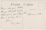 "Alligator Bait" - postcard to Frederick Hoeing