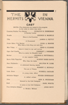 Souvenir booklet for The Hermits in Vienna, with inserted handwritten production notes