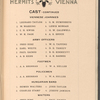 Souvenir booklet for The Hermits in Vienna, with inserted handwritten production notes