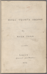 More Tramps Abroad. Holograph draft, bound in 6 vols. Vol. 1.