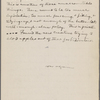 Extracts from Adam's Diary, draft.