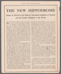 Hippodrome souvenir booklet for Hip! Hip! Hooray!