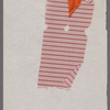 Woman's costume design and fabric pieces