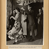 Under portraits of Hollywood Stars, younsters [sic] swing modified versions of Harlem's hottest. Wedge shoes are a fashionable note