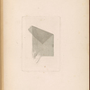 Torn and folded scrap of crape
