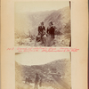 Group at Metcalf Mine. Queen incline in distance. Mrs. Johndrew & Mrs. Wells [top]; Camp of Longfellow Mine, Clifton, Arizona. One of richest copper mines in Arizona [bottom]