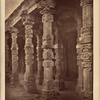 The Masjîd-i-Kutb-ul-Islâm. Pillars in the east colonnade of the mosque