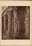 The Masjîd-i-Kutb-ul-Islâm. Pillars in the east colonnade of the mosque