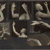 Eight photographs of Ted Shawn's arms and hands