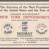 Advertising materials for Hip! Hip! Hooray!