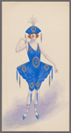 Girl in blue