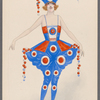 Costume for girls in red, white, and blue