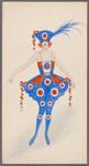 Costume for girls in red, white, and blue