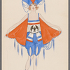 Costume for girls in red, white, and blue