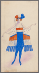 Costume for girls in red, white, and blue