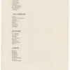 Cast lists for The International Cup, the Ballet of Niagara, and the Earthquake