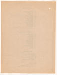 Cast and costume notes for The International Cup, the Ballet of Niagara, and the Earthquake