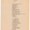 Cast and costume notes for The International Cup, the Ballet of Niagara, and the Earthquake