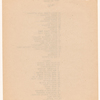 Cast and costume notes for The International Cup, the Ballet of Niagara, and the Earthquake