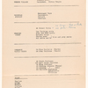 Cast and costume notes for The International Cup, the Ballet of Niagara, and the Earthquake