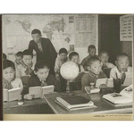 History class at "International" kolkhoz school in Mogoituisk region