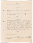 Annotated typescript for The Earthquake, "Old Copy"