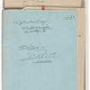 Production notes and cast lists for The International Cup, the Ballet of Niagara, and the Earthquake
