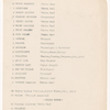 Production notes and cast lists for The International Cup, the Ballet of Niagara, and the Earthquake