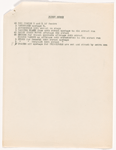 Production notes and cast lists for The International Cup, the Ballet of Niagara, and the Earthquake