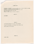 Production notes and cast lists for The International Cup, the Ballet of Niagara, and the Earthquake