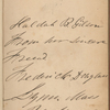 Inscription by Frederick Douglass to Huldah B. Gilson, dated April 29, 1847