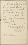 Letter from William Douglas O’Connor to Walt Whitman, 23 May 1883.