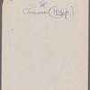 Costume and property plots and related correspondence for China Rose / music: A. Baldwin Sloane; libretto and lyrics: George E. Stoddard and Harry L. Cort