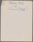 Costume and property plots and related correspondence for China Rose / music: A. Baldwin Sloane; libretto and lyrics: George E. Stoddard and Harry L. Cort