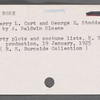 Costume and property plots and related correspondence for China Rose / music: A. Baldwin Sloane; libretto and lyrics: George E. Stoddard and Harry L. Cort