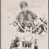 Woman on a motorcycle