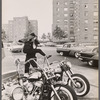 Couple and motorcycles