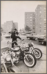 Couple and motorcycles