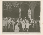 View of the lynching of Tom Shipp and Abe Smith at Marion, Indiana